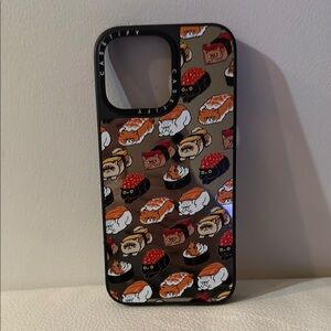 Casetify Black Sushi Pattern Phone Case